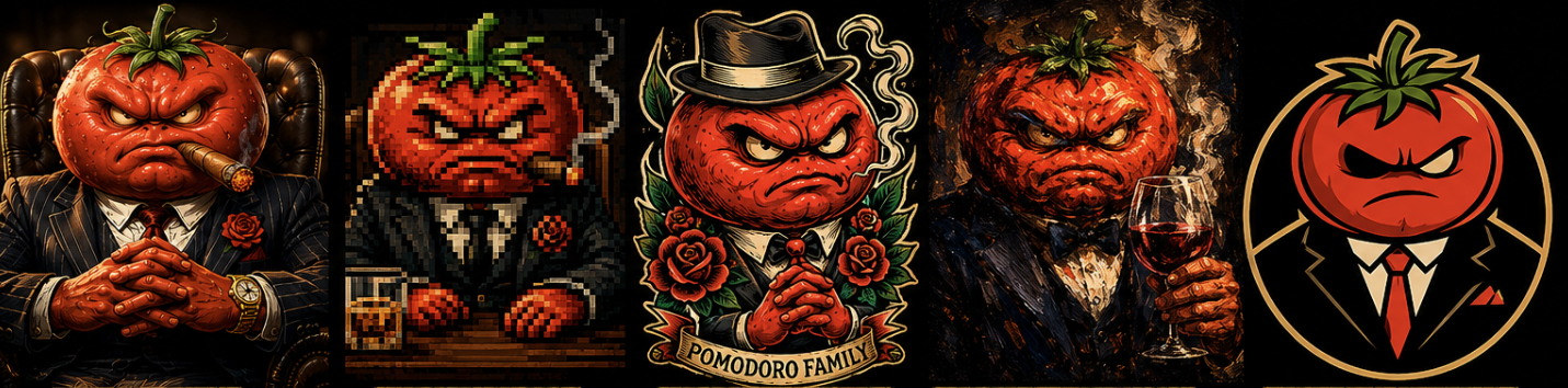 Five additional visual styles for the Focus or Ketchup tomato boss